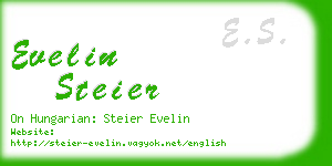 evelin steier business card